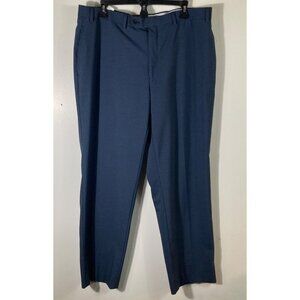 Mens Ralph Ralph Lauren Check Trouser Flat Front Blue 38 x 30